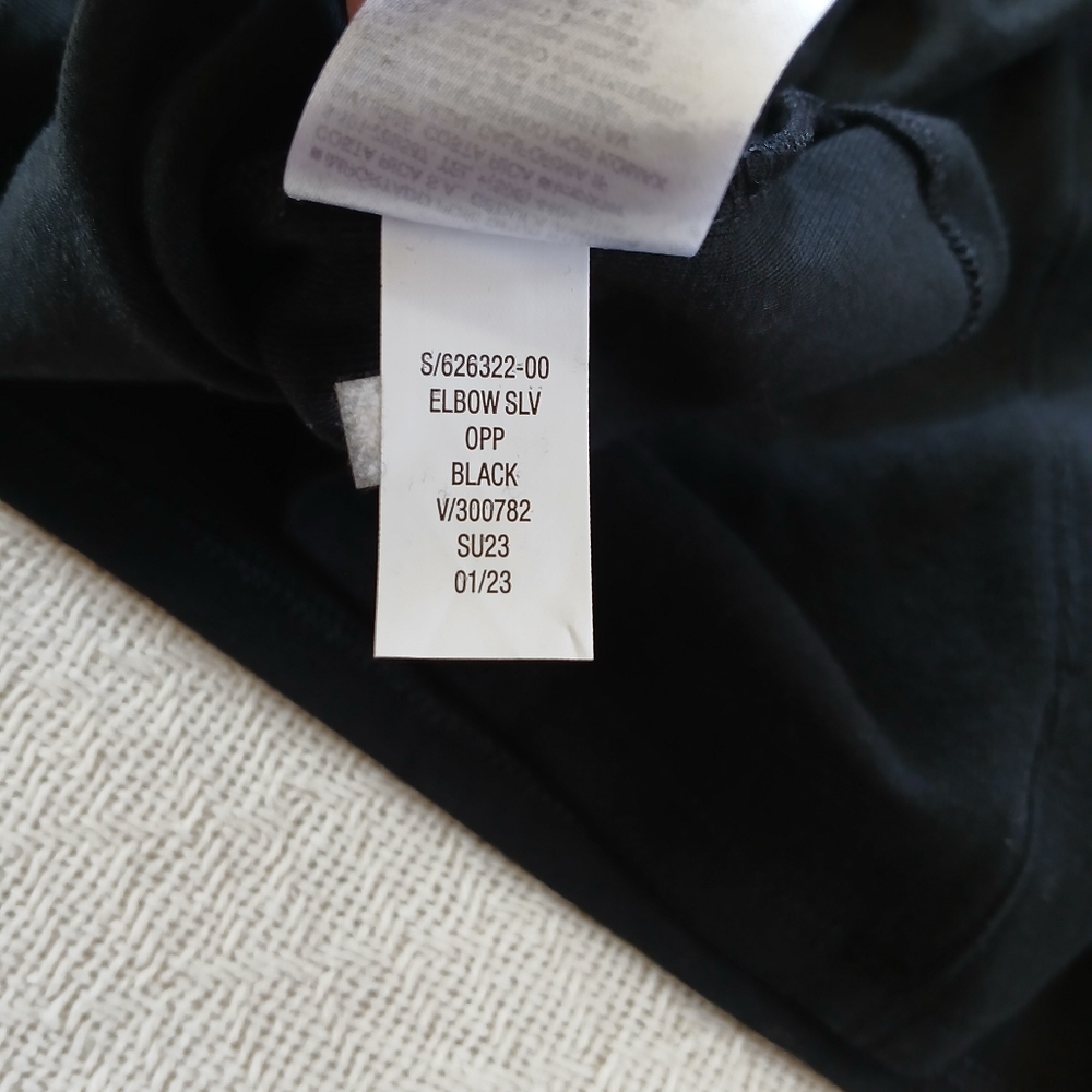 gap ♡ elbow sleeve black dress - Picture 7 of 8